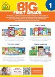 School Zone Big First Grade Workbook: 320 Pages, 1st Grade, Reading Comprehension, Phonics, Spelling, Vocabulary, Basic Math, Time, Money, Fractions, Ages 6 to 7