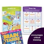 Highlights for Children Puzzle Fun 2025 Books for Kids Ages 6 and Up, 4-Book Set of Brain Teasers, Mazes, Word Puzzles and More Travel-Friendly Screen Free Kids Puzzles