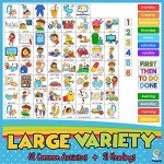 Autism & Prosperity Time Schedule Tasks - Autism Learning Materials, Special Education Autism Sensory Products, Sensory Toys for Kids with Autism, Visual Schedule for Kids with Autism Age 3 4 5 7 8 12