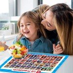 Simply Magic 5 Placemats for Kids - Kids Placemats Non Slip, Washable Reusable Children Placemats, Educational Placemats: USA and World Maps, Periodic Table, US Presidents, Plastic Placemats for Kids