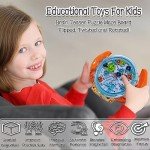 JRD&BS WINL The Ultimate Mind Puzzles for Ages 8-10 Challenge 3D Maze Game Brain Teaser Puzzles Toys for Children Teens and Adult Fun Travel Game for Kids Toys Labyrinth Game Marble Maze (Orange)