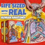 Human Anatomy Kids Floor Puzzle - Dr Livingston Jr's 100-Piece Full Body Jigsaw Puzzle - 4 FT Medically Accurate Floor Puzzles for Kids Ages 6-8, 4-8, 8-10 - Educational Toys for Children, Toddlers
