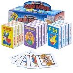 Srenta Kids Card Games Bulk – 12 Pack Classic Card Games for Kids Ages 4-9, Multi Pack Set Includes: Hearts, Go Fish, & Old Maid Playing Cards for Family Game Night, Party Favors & Classroom Prizes