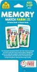 School Zone - Memory Match Farm Card Game - Ages 3+, Preschool to Kindergarten, Animals, Early Reading, Counting, Matching, Vocabulary, and More (School Zone Game Card Series)