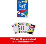 Mattel Games Phase 10 Card Game with 108 Cards, Great Game for Kids, Family or Adult Game Night, Ages 7 Years and Older