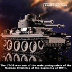 WW2 Army Tanks Toy Building Kit, Create a Soviet T-34 Tank & a German Panzer 38(t) Tank, Great Military Model Toys Gift for Boys, Kids, and Teens Age 8+ (1008 Pieces)