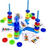 keefun Board Game for Kids Age 4 5 6 7 8, STEM Science Toy Card Game for Kids, Fun for Family Game Night, for 4 5 6 7 8 Year Children Boys & Girls