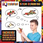 IQ BUILDER | STEM Learning Toys | Creative Construction Engineering | Fun Educational Building Set for Boys & Girls Ages 3-10 | Top Blocks Game Kit