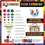 IQ BUILDER | STEM Learning Toys | Creative Construction Engineering | Fun Educational Building Set for Boys & Girls Ages 3-10 | Top Blocks Game Kit