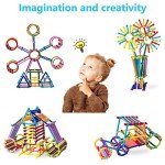 Juboury 1054Pcs Building Toy Building Blocks Bars Different Shape Educational Construction Engineering Set 3D Puzzle, Interlocking Creative Connecting Kit, Great STEM Toy for Both Boys and Girls