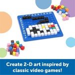 Learning Resources STEM Explorers Pixel Art Challenge, STEM Toys for Kids, Coding Basics for Kids, Easter Toys, Ages 5+,402 Pieces