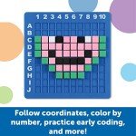 Learning Resources STEM Explorers Pixel Art Challenge, STEM Toys for Kids, Coding Basics for Kids, Easter Toys, Ages 5+,402 Pieces