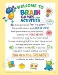 Evan-Moor Brain Games and Activities for Kids, Ages 4-5, Workbook, Hidden Pictures, Mazes, Sticker Activities, Logic Puzzles, Drawing, Critical Thinking, Audio, Alphabet, Word Families, Counting