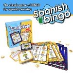 EDUMAETRIX Spanish English Bilingual Bingo wtih Challenging Cards Vocabulary Language-Learning Educational Reading Games for Kids Ages 5+