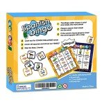 EDUMAETRIX Spanish English Bilingual Bingo wtih Challenging Cards Vocabulary Language-Learning Educational Reading Games for Kids Ages 5+