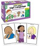 Key Education 160 American Sign Language Flash Cards for Kids, ASL Flashcards for Preschool, Kindergarten, 1st and 2nd Grade Learners With Signing Illustrations