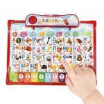 Russian Alphabet Poster for Kids,Learn Russian Language Vocabulary Words and Pronounce,Russian Educational Toys for Toddlers Basic,Russian Books for Beginners