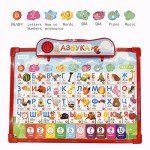 Russian Alphabet Poster for Kids,Learn Russian Language Vocabulary Words and Pronounce,Russian Educational Toys for Toddlers Basic,Russian Books for Beginners