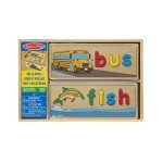 Melissa & Doug See & Spell Wooden Educational Language Learning Toy With Letters, Puzzle Boards Preschool Learning Activities, See & Spell Toys For Kids Ages 4+