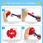 SpringFlower Fort Building Kit for Kids,STEM Construction Toys, Educational Gift for 3 4 5 6 7 8 9 10 11 12 Years Old Boys and Girls,Ultimate Creative Set for Indoor & Outdoors Activity,100 Pcs