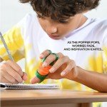 Finger Poppers Fidget Toy for Kids - Hand Exercisers Pop Tube Mini Fidget Toys - Sensory Toy for Girls and Boys - Finger Strengthener and Occupational Therapy Toy Stocking Stuffers - Pack of 2