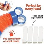 Finger Poppers Fidget Toy for Kids - Hand Exercisers Pop Tube Mini Fidget Toys - Sensory Toy for Girls and Boys - Finger Strengthener and Occupational Therapy Toy Stocking Stuffers - Pack of 2