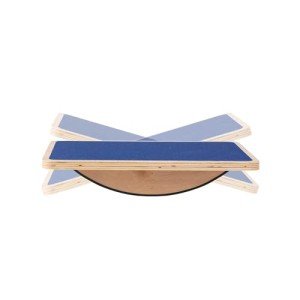 Non-Slip Wood Wobble Exercise Balance Board,up to 350 Ibs for Coordination Skills Obstacle Courses Sensory Toys for Kids and Adult,Professional Rocker Balance Board for Physical Therapy,Indoor or