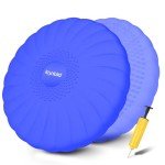 kisnbld Wobble Cushion, Extra Thick Wiggle Seat for Sensory Kids, Non-slip Balance Disc with Inflation Pump for Adults Core Strength, Posture Improvement & Physical Therapy (13.5in/34cm)