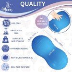 Meex Sensory Peanut Ball for Kids Therapy and Exercise - Enhance Balance, Motor Skills and Physical Therapy Calming Development with Our Yoga Ball - Flexible Seating for Autistic Children (Blue)