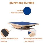 Non-Slip Wood Wobble Exercise Balance Board,up to 350 Ibs for Coordination Skills Obstacle Courses Sensory Toys for Kids and Adult,Professional Rocker Balance Board for Physical Therapy,Indoor or