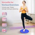 kisnbld Wobble Cushion, Extra Thick Wiggle Seat for Sensory Kids, Non-slip Balance Disc with Inflation Pump for Adults Core Strength, Posture Improvement & Physical Therapy (13.5in/34cm)