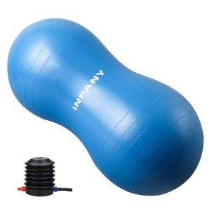 INPANY Peanut Ball - Anti Burst Exercise Ball for Labor Birthing, Physical Therapy for Kids, Core Strength, Flexible Seating, Home & Gym Fintness, Sensory Chair Wiggle Seat for Girls and Boys