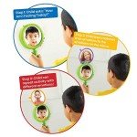hand2mind See My Feelings Mirror, Play Therapy Toys, Mindfulness for Kids, Emotional Regulation for Kids, Social Emotional Learning Activities, Calm Down Corner Supplies, Calming Corner (Set of 1)