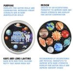 Play Putty Therapy Putty for Kids with Charms Midnight Orbit Space Themed Theraputty Medium Resistance, More Than just Putty, Learn, Play, Interact, Strenthen and More
