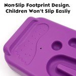 Kids Rocking Seesaw Balance Board with 5 Wooden Balls Sensory Training Rocking Board Balance Training Equipment Children Indoor Outdoor Activity Toy