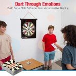 Vibes: Anger Management Toys | Therapy Games for Teens | 2-in-1 Feelings Dart Board for Kids and Families, Therapists, Teachers | Ideal for Play Therapy toys, Emotional Intelligence, and Social Skills