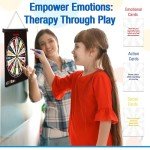 Vibes: Anger Management Toys | Therapy Games for Teens | 2-in-1 Feelings Dart Board for Kids and Families, Therapists, Teachers | Ideal for Play Therapy toys, Emotional Intelligence, and Social Skills