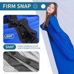 OUTREE Sensory Body Sock for Kids, Full Body Sock Provides Deep Pressure Input, Relaxing Sensory Toys for Autistic Children with A Carrying Bag (Medium 47''×27'' Blue)