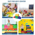 TOLEAD Tunnel/Ramps Foam Climber, Climb & Crawl Foam Activity Play Set for Toddlers and Kids, Safe Indoor Crawling Gym Equipment for,Infant,Baby Waterproof Easy to Clean