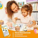 Garybank Mindfulness Game for Kids - Tic Tac Toe - Affirmations Cubes - W/20 Breathing Exercise Cards, Calm Down Corner Supplies for Kids Calm & Focus, Counselor Therapy Games