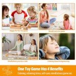 Garybank Mindfulness Game for Kids - Tic Tac Toe - Affirmations Cubes - W/20 Breathing Exercise Cards, Calm Down Corner Supplies for Kids Calm & Focus, Counselor Therapy Games