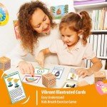 Garybank Mindfulness Game for Kids - Tic Tac Toe - Affirmations Cubes - W/20 Breathing Exercise Cards, Calm Down Corner Supplies for Kids Calm & Focus, Counselor Therapy Games