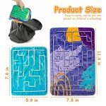 5 Pcs Marble Maze Mat Sensory Fidget Stress Relief Toys,Sensory Mat Anxiety Calming Toys,Tactile Sensory Toys for Kids Adults Teens Autism with Special Needs School Classroom Home Supplies,2 Sizes