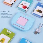 Talking Flash Cards Toddler Toys Pocket Speech for Toddlers 1-3, Talking Learning Flash Cards Educational Toys Sensory Toys Gift for Boys and Girls (510 Sight Words-Blue)