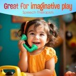 6 Reading Phones [Green 6 Pack] Auditory Feedback Whisper Phone Classroom Manipulative, Speech Therapy Toy Tool - Accelerates Reading Fluency & Pronunciation, Dyslexia Tools for Kids