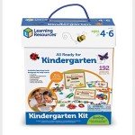 Learning Resources All Ready for Kindergarten Readiness Kit for Kids Ages 4+ Learning Activities for Kids, Kindergartner Prep Materials, Homeschool Supplies