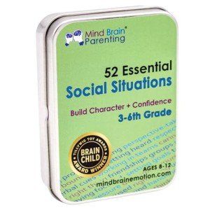 52 Essential Social Situations - Social Skills Activities for Kids (3-6th Grade) - Social Emotional Learning & Growth Mindset for Family, Classroom, Counseling - Conversation Card Games for Kids 8-12