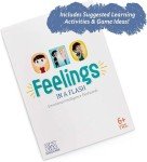 Feelings in a Flash - Emotional Intelligence Flashcard Game - Toddlers & Special Needs Children - Teaching Empathy Activities, Coping & Social Skills - 50 Scenario Cards, 50 Reaction Faces