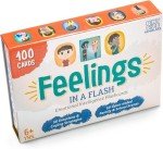 Feelings in a Flash - Emotional Intelligence Flashcard Game - Toddlers & Special Needs Children - Teaching Empathy Activities, Coping & Social Skills - 50 Scenario Cards, 50 Reaction Faces