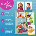 SkillEase Happy or Not Board Game - Bingo Emotions and Feelings for Social Skills, Emotional Learning Activities, Therapy and Counseling for Kids, Speech Therapy Autism